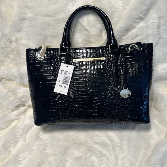 Brahmin Satchel Black Handbag - Picture 8 of 9
